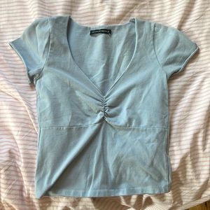 Brandy Melville light blue short sleeve top